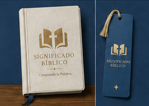 Libro y marcapáginas de Significado Bíblico