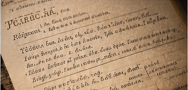 Texto manuscrito antiguo